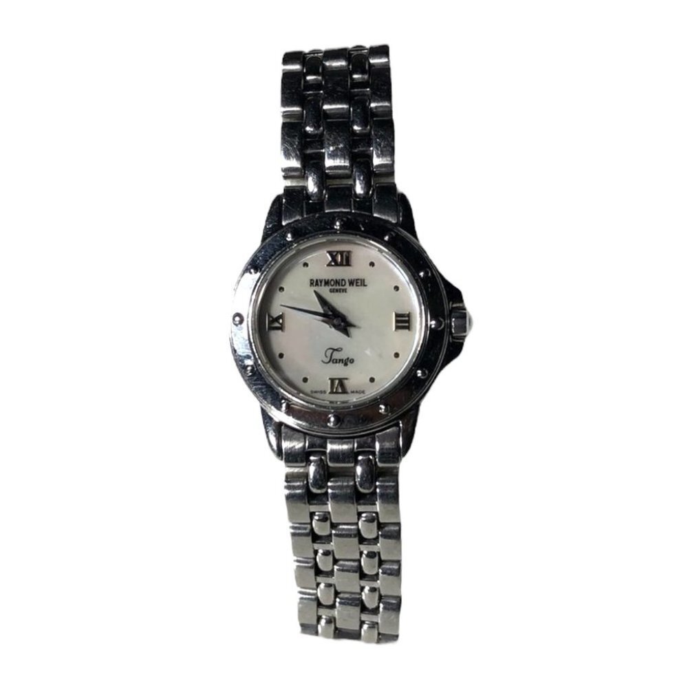 Raymond Weil Silver and White Women's Tango Bracelet Watch